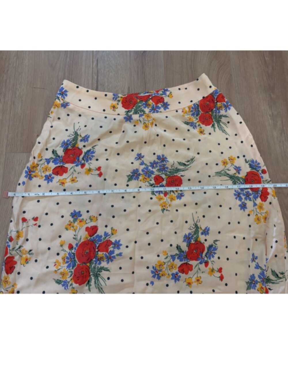 NWOT Sezane Sandy Skirt in Poppy - Floral Midi Skirt - Picture 5 of 6